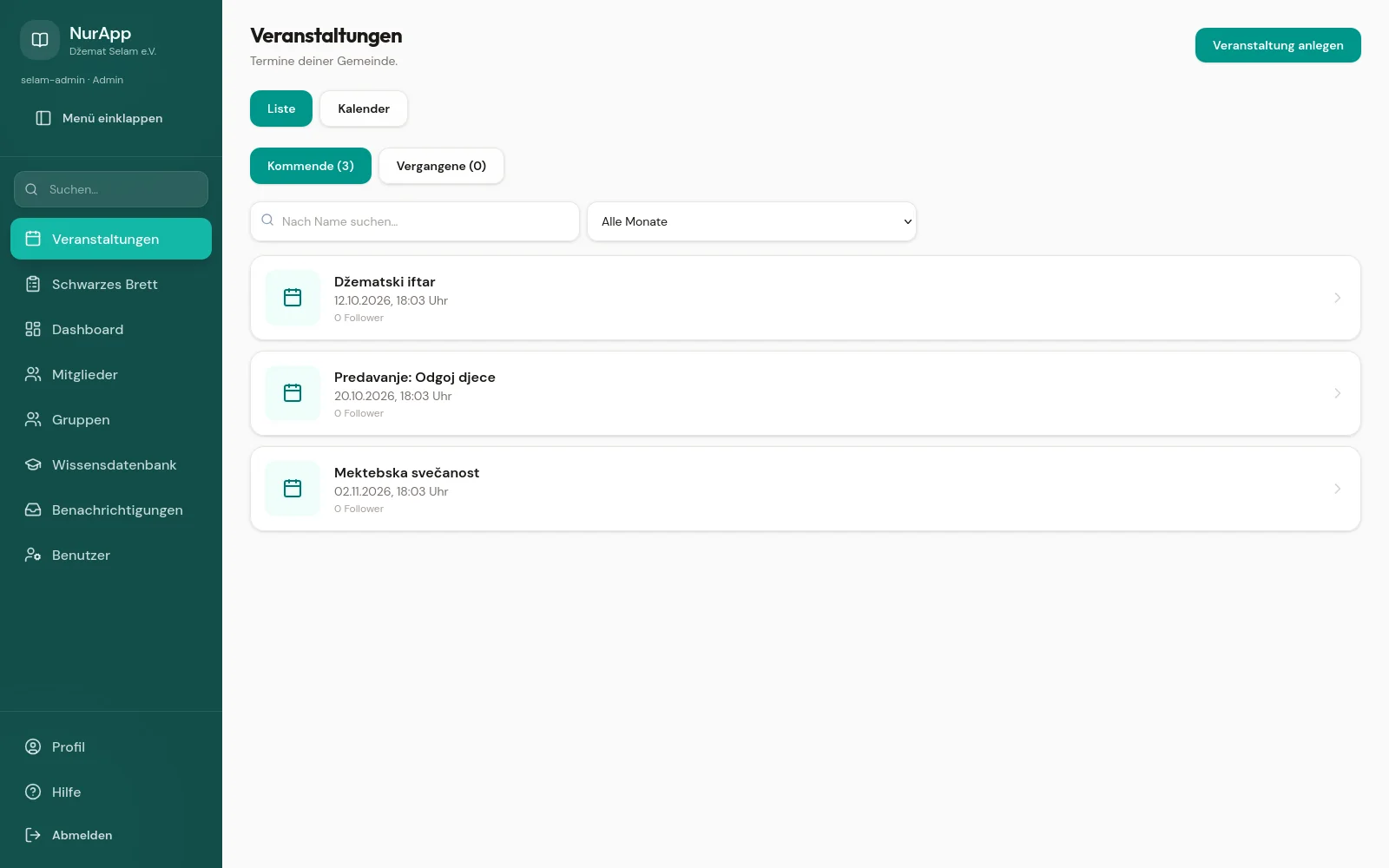 Termine mit automatischer Erinnerung